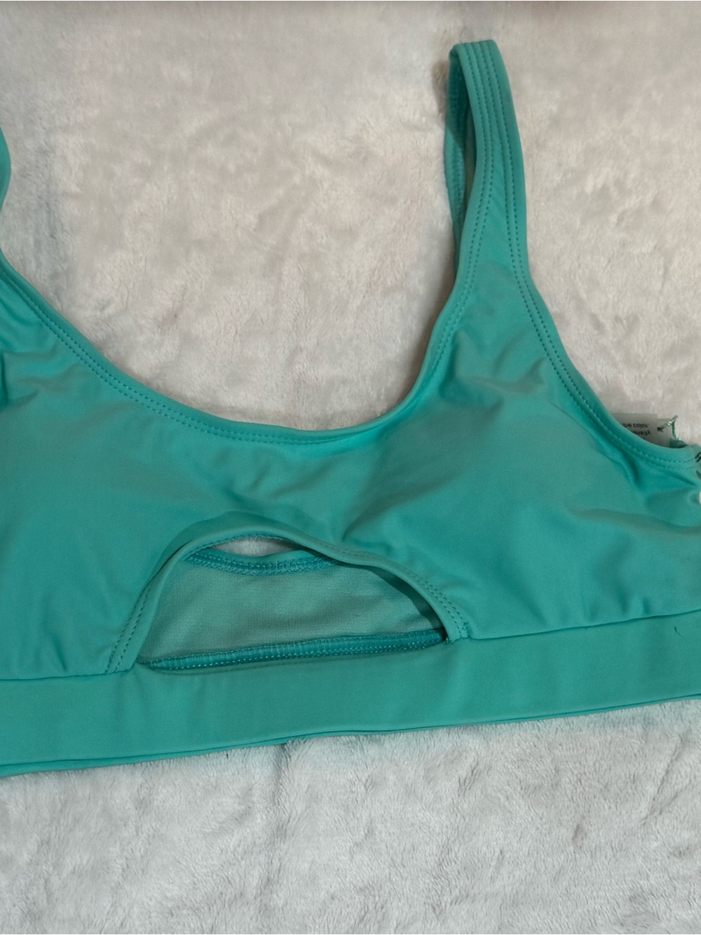 Women’s Cutout Swim Bikini Top - Teal